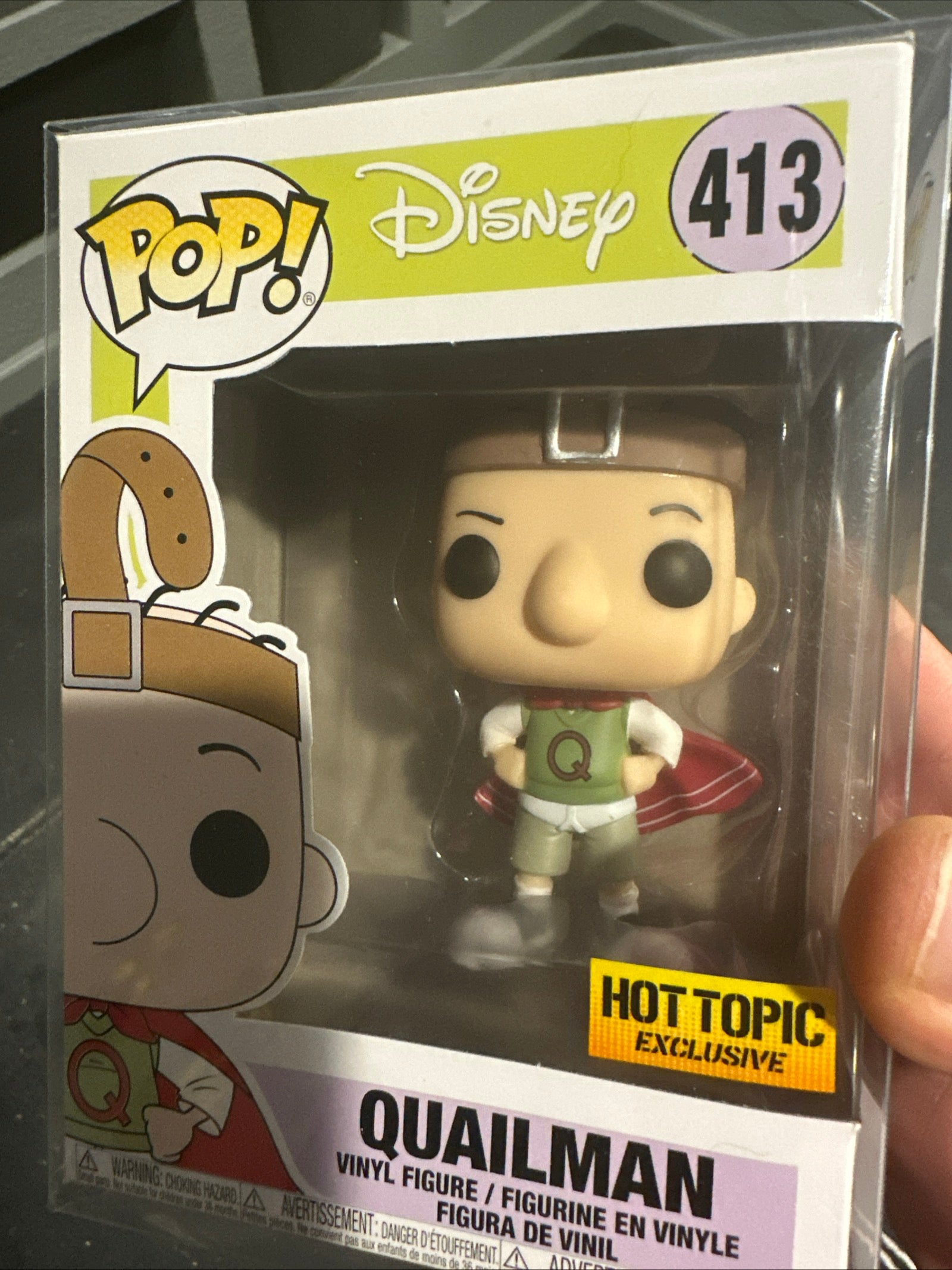 Funko Pop! Disney Doug #413 Quailman Hot Topic Exclusive with Protector for sale - Superhero DIY