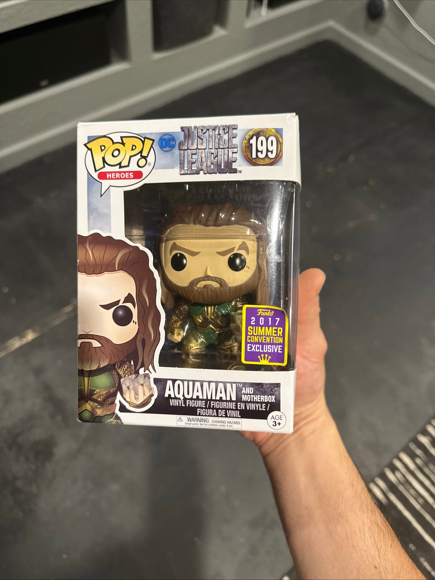 Funko Pop! Vinyl: DC Universe - Aquaman #199 - (w/ Mother Box) - San Diego Comic Con for sale - Superhero DIY