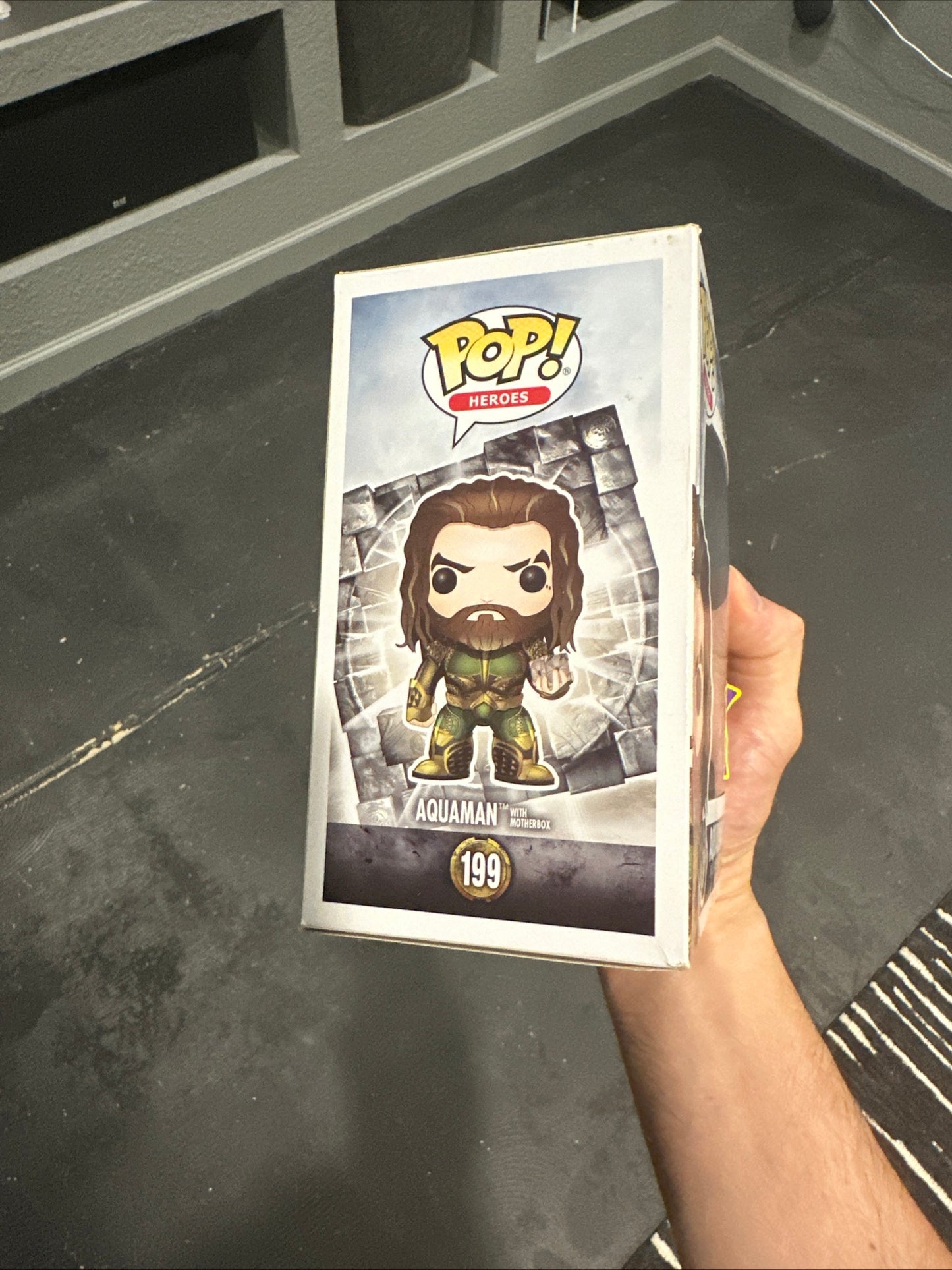 Funko Pop! Vinyl: DC Universe - Aquaman #199 - (w/ Mother Box) - San Diego Comic Con for sale - Superhero DIY