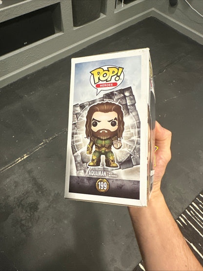 Funko Pop! Vinyl: DC Universe - Aquaman #199 - (w/ Mother Box) - San Diego Comic Con for sale - Superhero DIY
