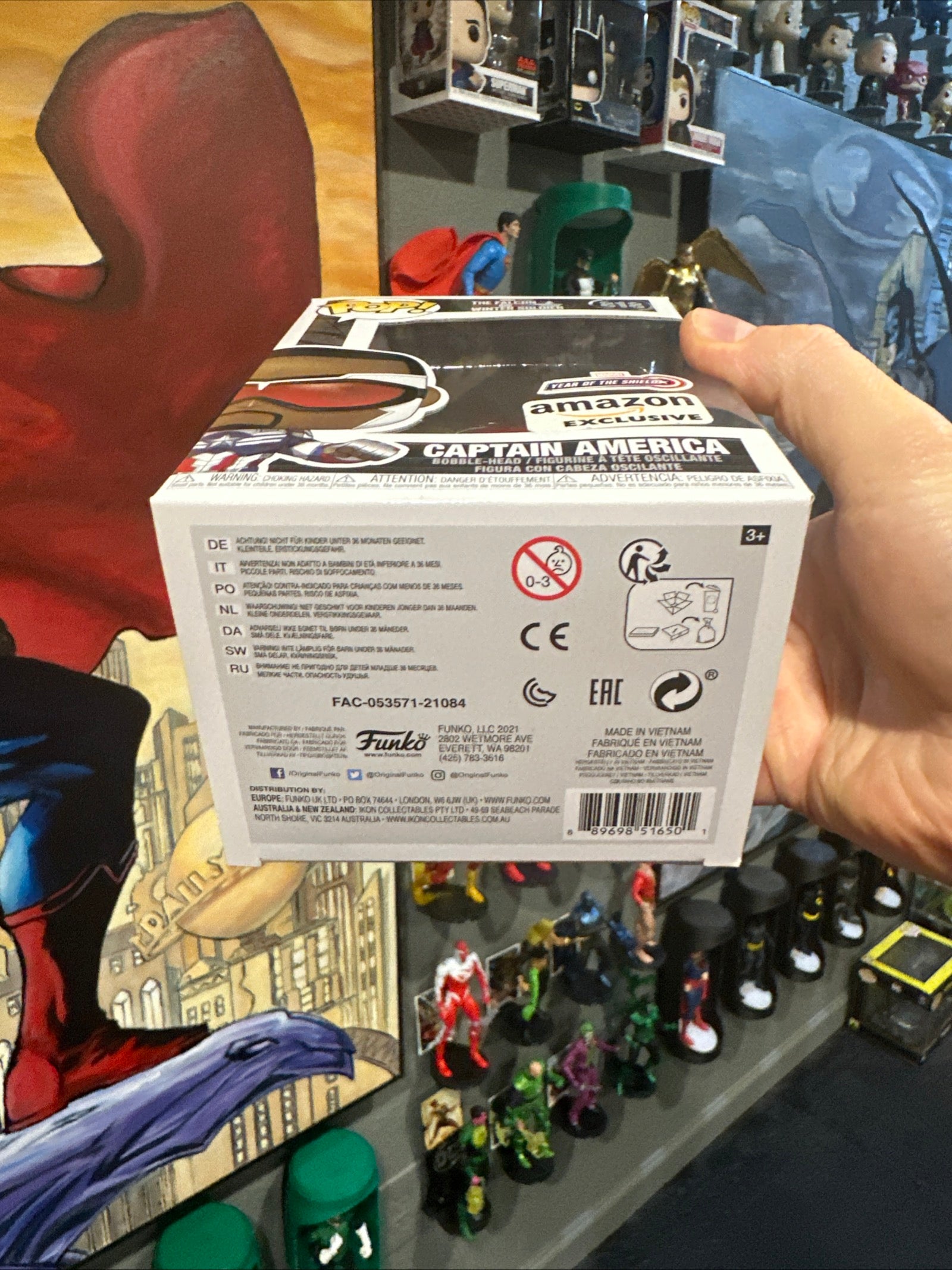 Funko Pop! Vinyl: Marvel - Captain America - Amazon #818 Sam Wilson for sale - Superhero DIY