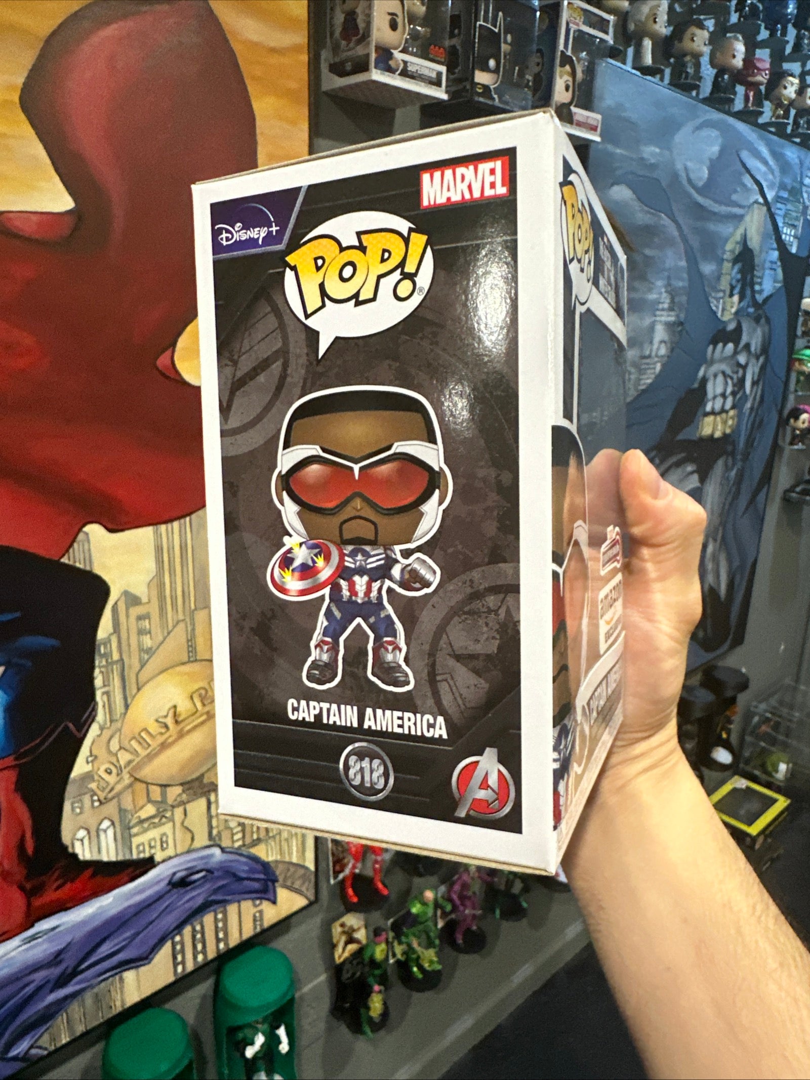 Funko Pop! Vinyl: Marvel - Captain America - Amazon #818 Sam Wilson for sale - Superhero DIY
