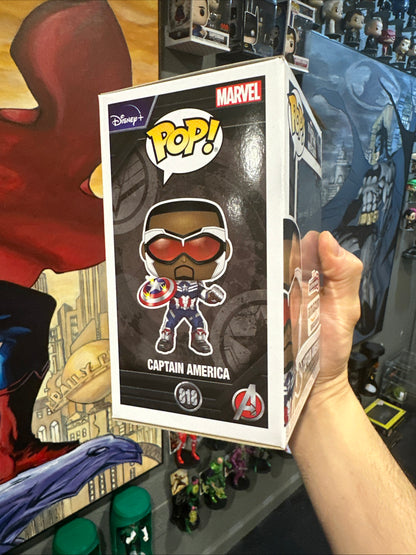 Funko Pop! Vinyl: Marvel - Captain America - Amazon #818 Sam Wilson for sale - Superhero DIY