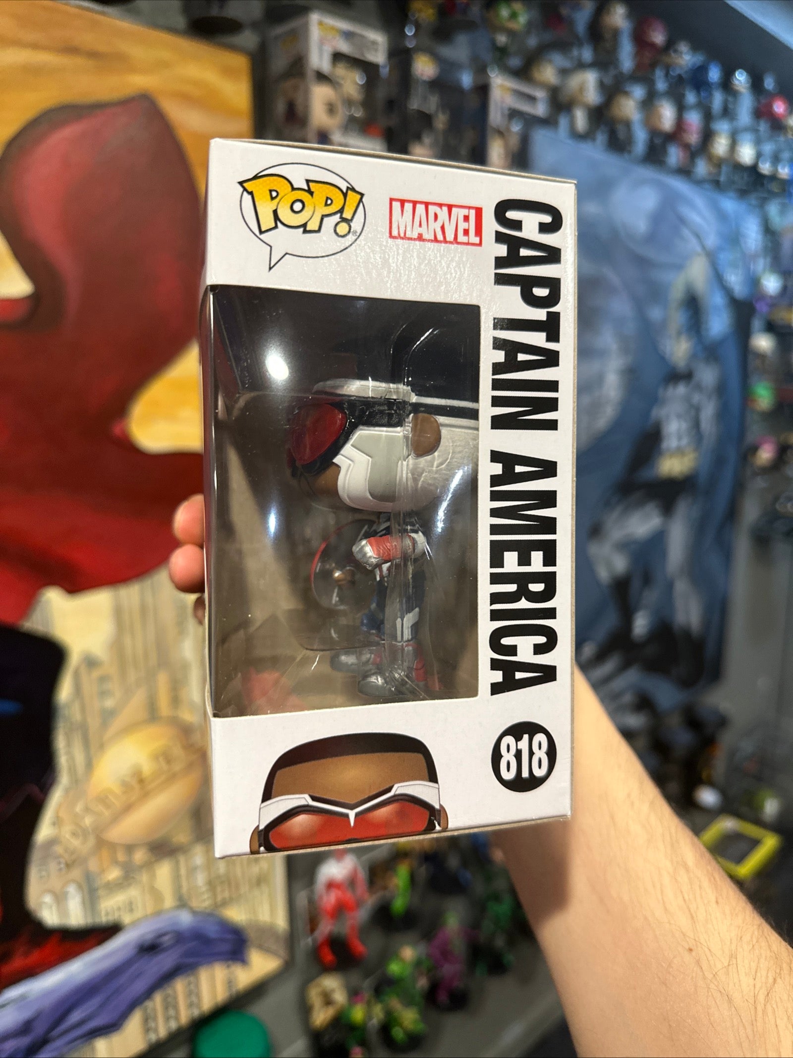 Funko Pop! Vinyl: Marvel - Captain America - Amazon #818 Sam Wilson for sale - Superhero DIY