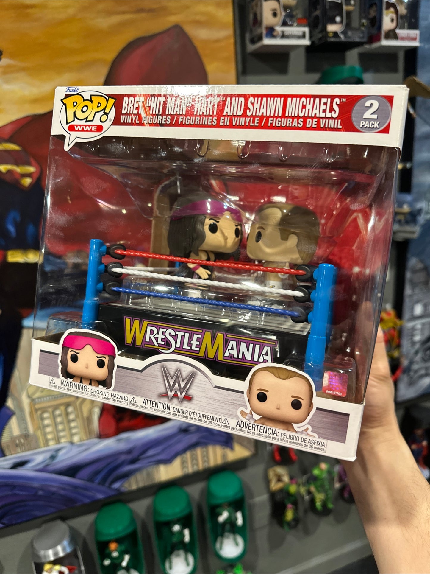 Funko Pop! Moments: WWE - Bret "Hit Man" Hart And Shawn Michaels - 2 Pack for sale - Superhero DIY