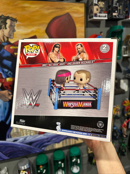 Funko Pop! Moments: WWE - Bret "Hit Man" Hart And Shawn Michaels - 2 Pack for sale - Superhero DIY