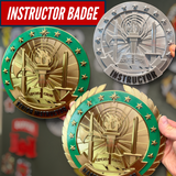 Three Army instructor badges - basic, senior, and master instructor. Designed by veteran Superhero DIY. 