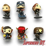Large Floating Figure Shelves for Funko Pops Action Figures or other collectibles - Superhero DIY