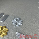 Lieutenant colonel rank insignia in silver, detailed design among other military ranks, perfect for displays or gifts.