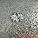 Lieutenant Colonel rank insignia, silver oak leaf design, suitable for military displays and costumes.