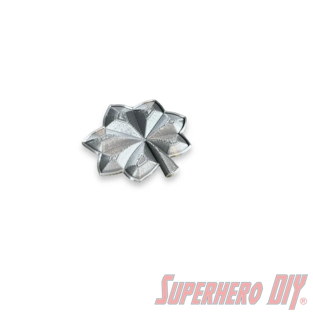 Lieutenant Colonel rank insignia silver oak leaf for US military officer, polished finish, multiple sizes available.