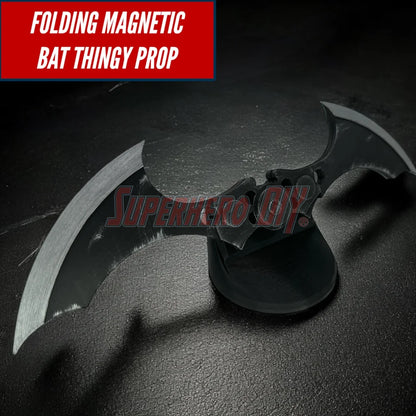 MAGNETIC Folding Bat Thingy Cosplay Prop - opens and locks with just a flick of the wrist! - Superhero DIY