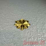 O-4 Major Navy lieutenant commander rank insignia in gold silk finish on a textured background.