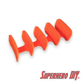 Multicar 5-CAR Shelf for Hot Wheels or 1:64 Vehicles | Space-saving wall mount for Matchbox or Hot Wheels Display | Command strip included - Superhero DIY