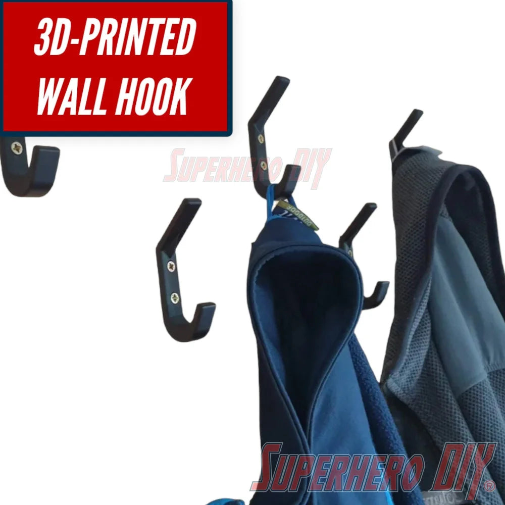 Multipurpose Coat Hook | 3D-printed storage hook storage strong and available in multiple colors! - Superhero DIY