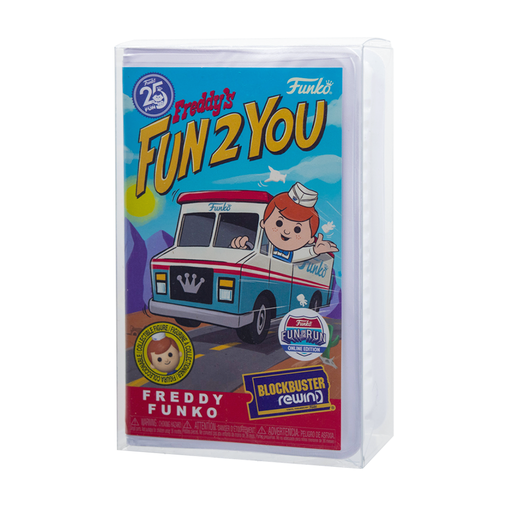 Blockbuster Rewind PopShield Protectors showcasing superior protection for Funko Pops in acid-free PET plastic.