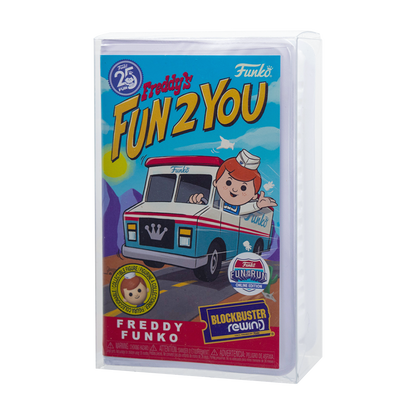 Blockbuster Rewind PopShield Protectors showcasing superior protection for Funko Pops in acid-free PET plastic.
