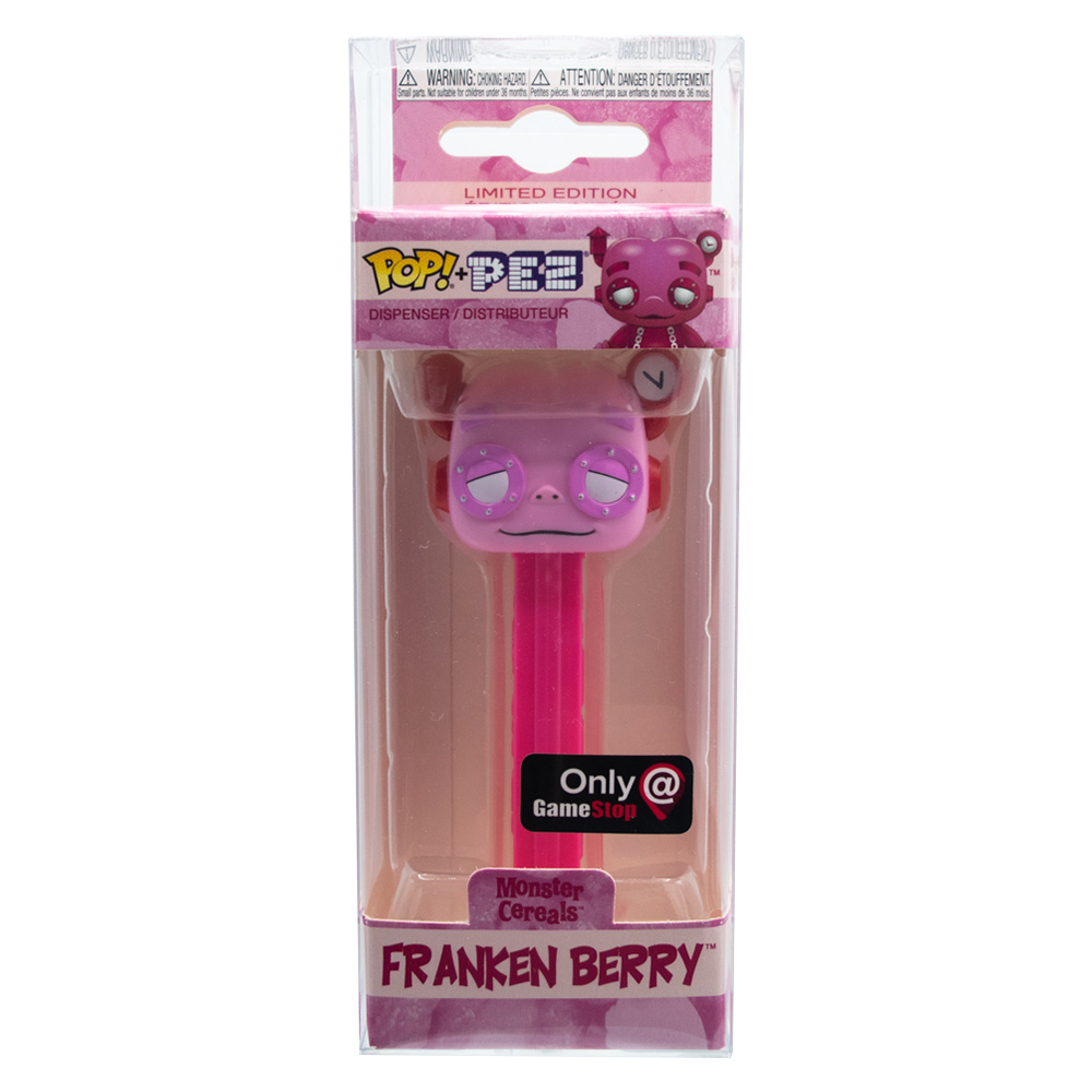 Limited Edition FrankenBerry PEZ Pop Dispenser in protective packaging
