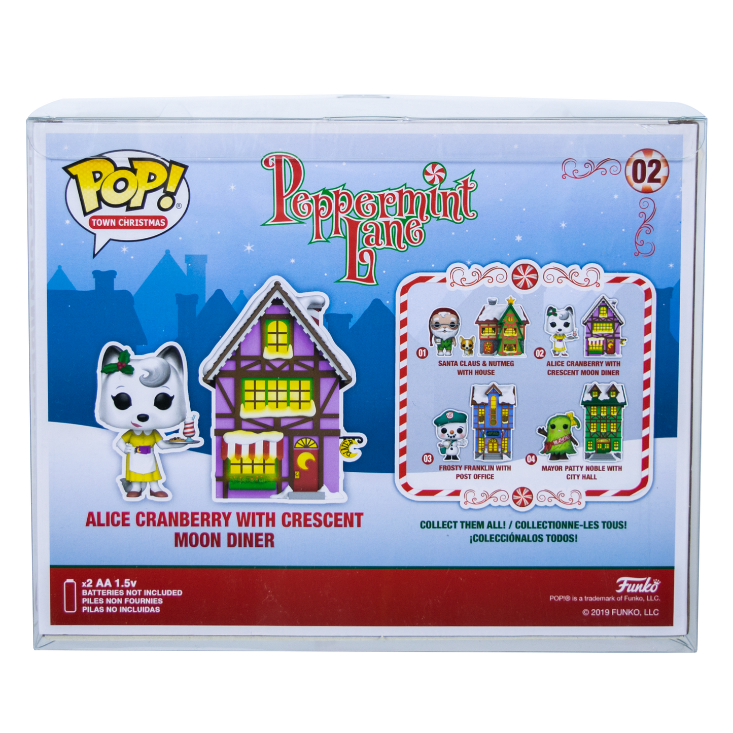 Funko Pop Alice Cranberry with Crescent Moon Diner from Peppermint Lane series in Towns PopShield Protectors packaging.