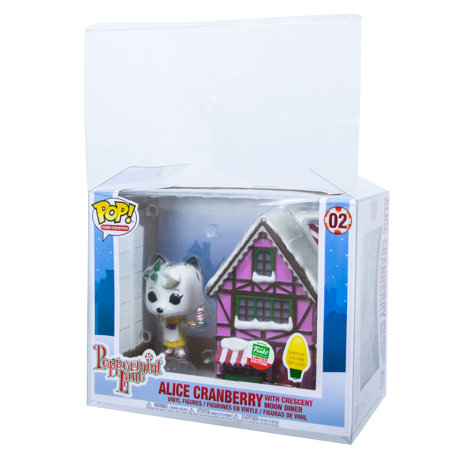 Alice Cranberry Funko Pop in Towns PopShield Protectors display case for superior protection.