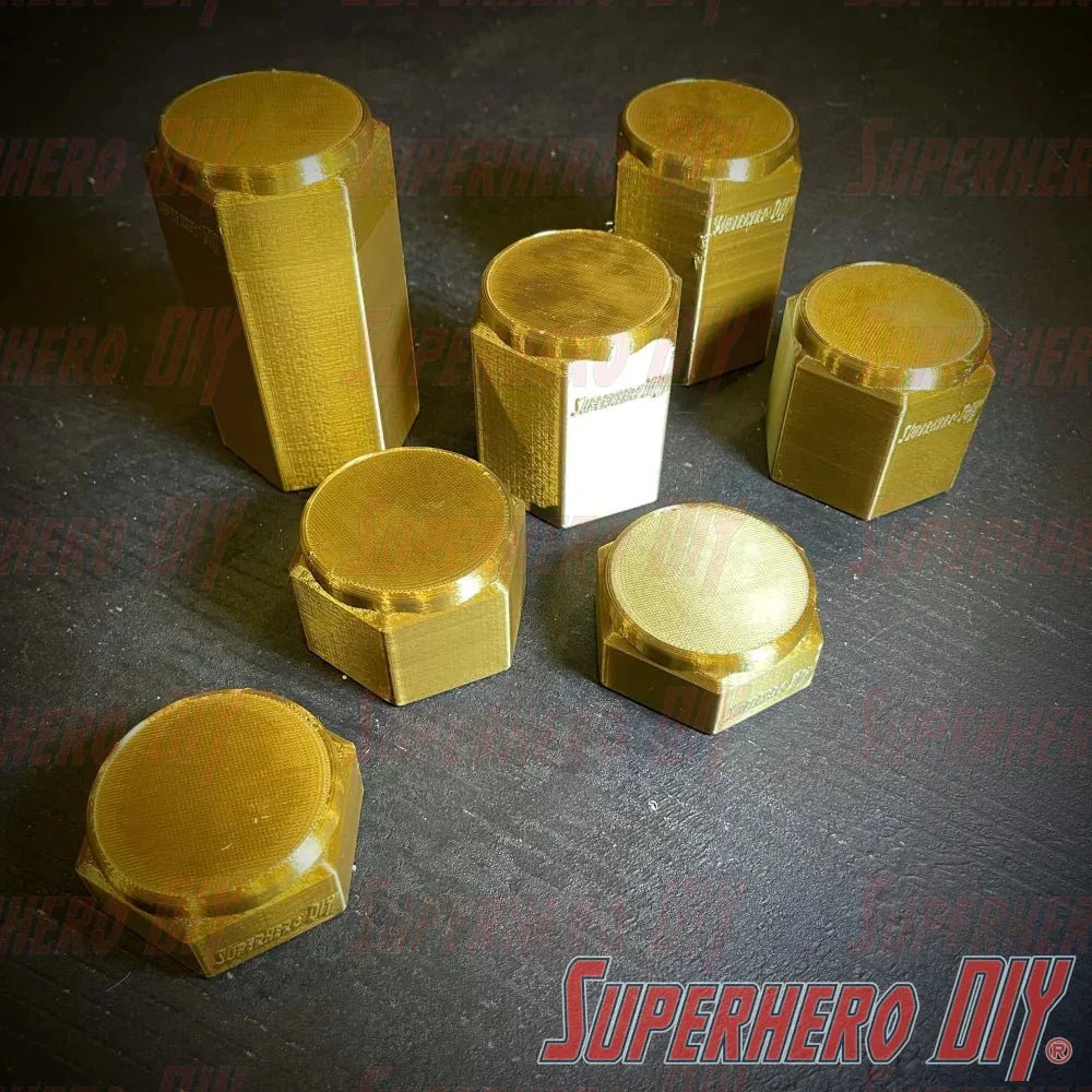 Pedestal Display Riser Stands for Funko Pop! 4" Figures or collectible display | Seven heights available different height raised stands - Superhero DIY