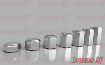 Pedestal Display Riser Stands for Funko Pop! 4" Figures or collectible display | Seven heights available different height raised stands - Superhero DIY