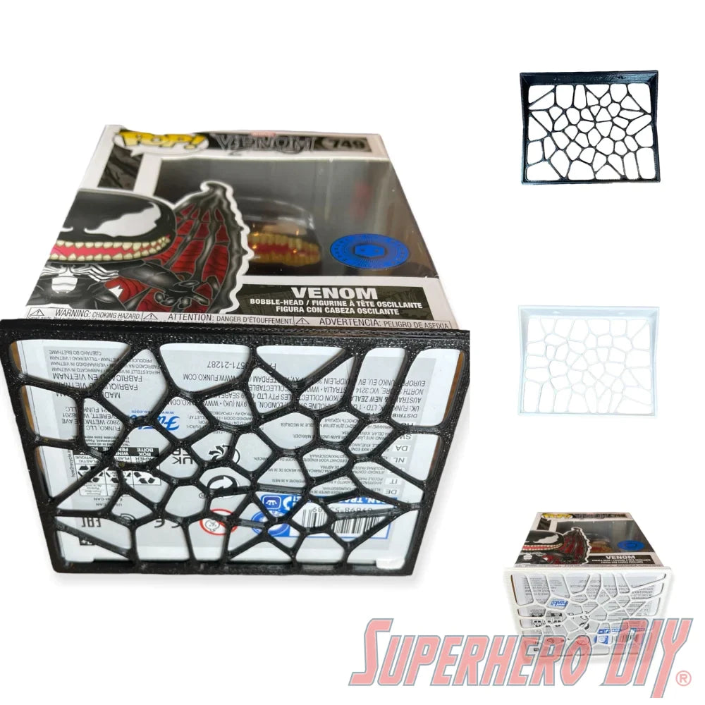 Pop Box Floating Shelves for VENOM | Fits Soft Cases or Funko Box only | Screws included! - Superhero DIY