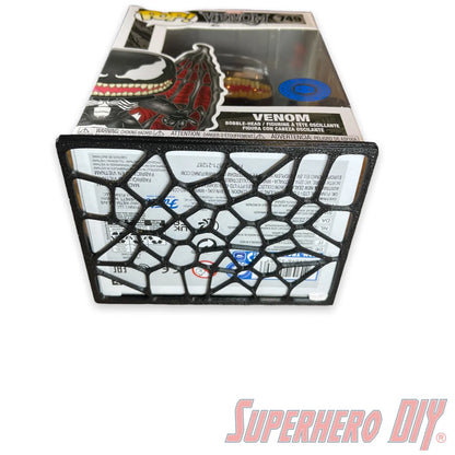 Pop Box Floating Shelves for VENOM | Fits Soft Cases or Funko Box only | Screws included! - Superhero DIY