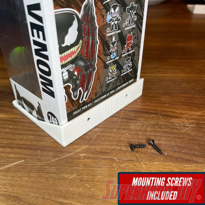 Pop Box Floating Shelves for VENOM | Fits Soft Cases or Funko Box only | Screws included! - Superhero DIY