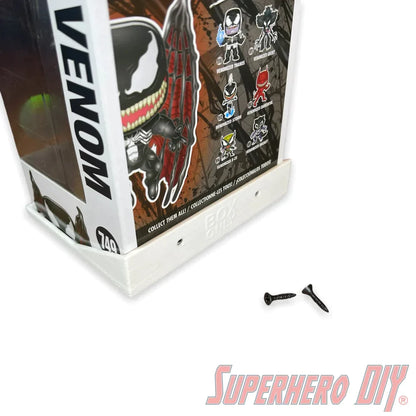 Pop Box Floating Shelves for VENOM | Fits Soft Cases or Funko Box only | Screws included! - Superhero DIY