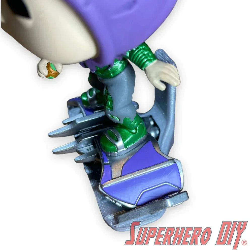 Pop Shelf for Green Goblin | Fits Funko Pop! Green Goblin from Spider-Man No Way Home | Comes with command strip | No drilling or screws - Superhero DIY