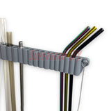 Reusable Straw Organizer | 3D-printed Straw Holder with command strips for easy mounting | Great for water bottle straws or metal straws - Superhero DIY