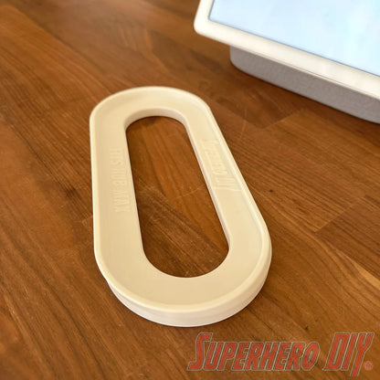 Riser stand for Google Nest Hub Max, elevates smart display to keep it high and dry on kitchen or bathroom counters