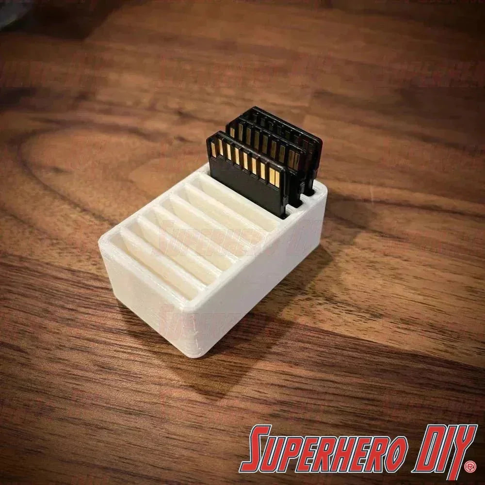 SD Card Holder | Memory card tray holds up to 9 SD cars | Desk organizer | Camera accessories - Superhero DIY