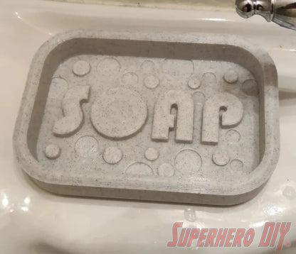 SOAP Bubbles Bar Soap Dish | Bar Soap Holder with soap bubbles design | Available in multiple colors - Superhero DIY