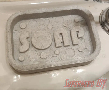 SOAP Bubbles Bar Soap Dish | Bar Soap Holder with soap bubbles design | Available in multiple colors - Superhero DIY