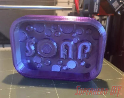 SOAP Bubbles Bar Soap Dish | Bar Soap Holder with soap bubbles design | Available in multiple colors - Superhero DIY
