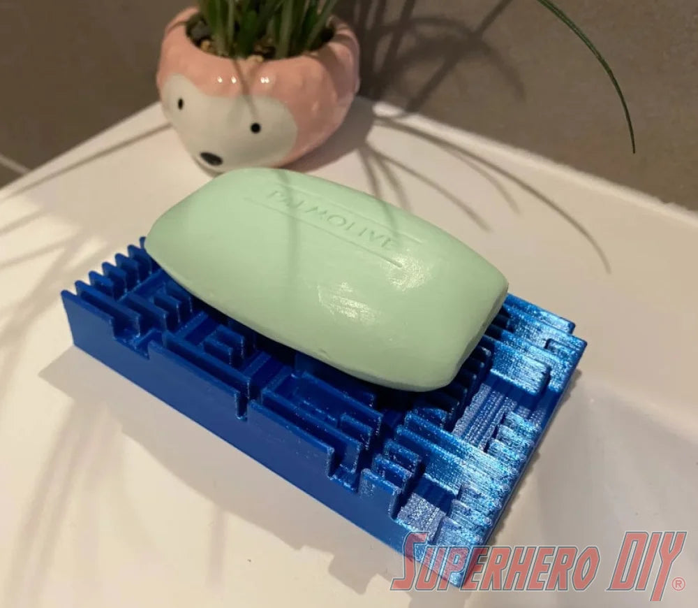 SOAP DISH Text Soap Dish | Holder for your bar soap with the words "Soap Dish" for fun! - Superhero DIY