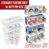 STACKABLE Floating Shelf for Bitty Pop Sets - Superhero DIY