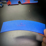 3D mountain tab wall display piece in blue, showcasing smooth texture and curved design, perfect for wall decor.