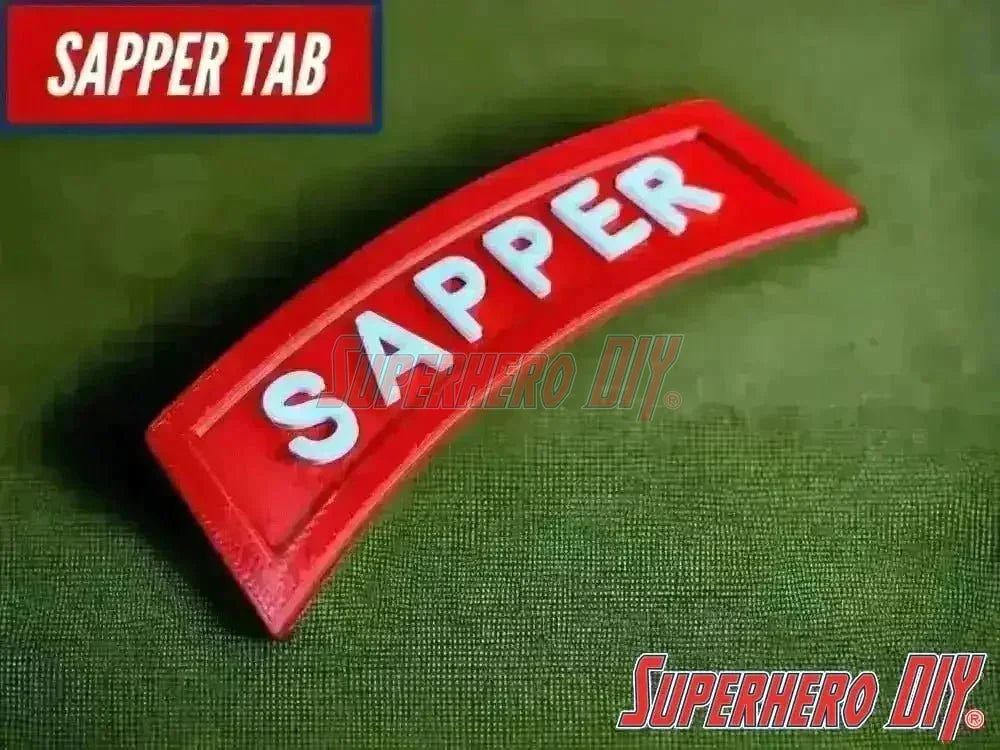 Sapper Tab | 3D-Printed Sapper Combat Engineer Tab | Multiple sizes available - Superhero DIY