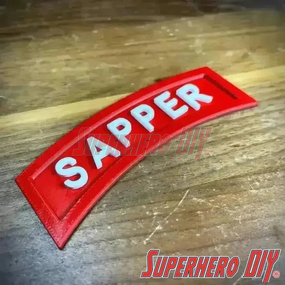 Sapper Tab | 3D-Printed Sapper Combat Engineer Tab | Multiple sizes available - Superhero DIY