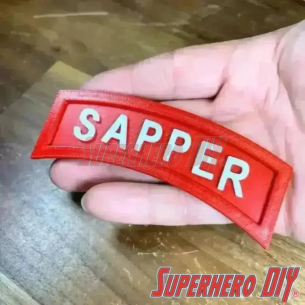 Sapper Tab | 3D-Printed Sapper Combat Engineer Tab | Multiple sizes available - Superhero DIY