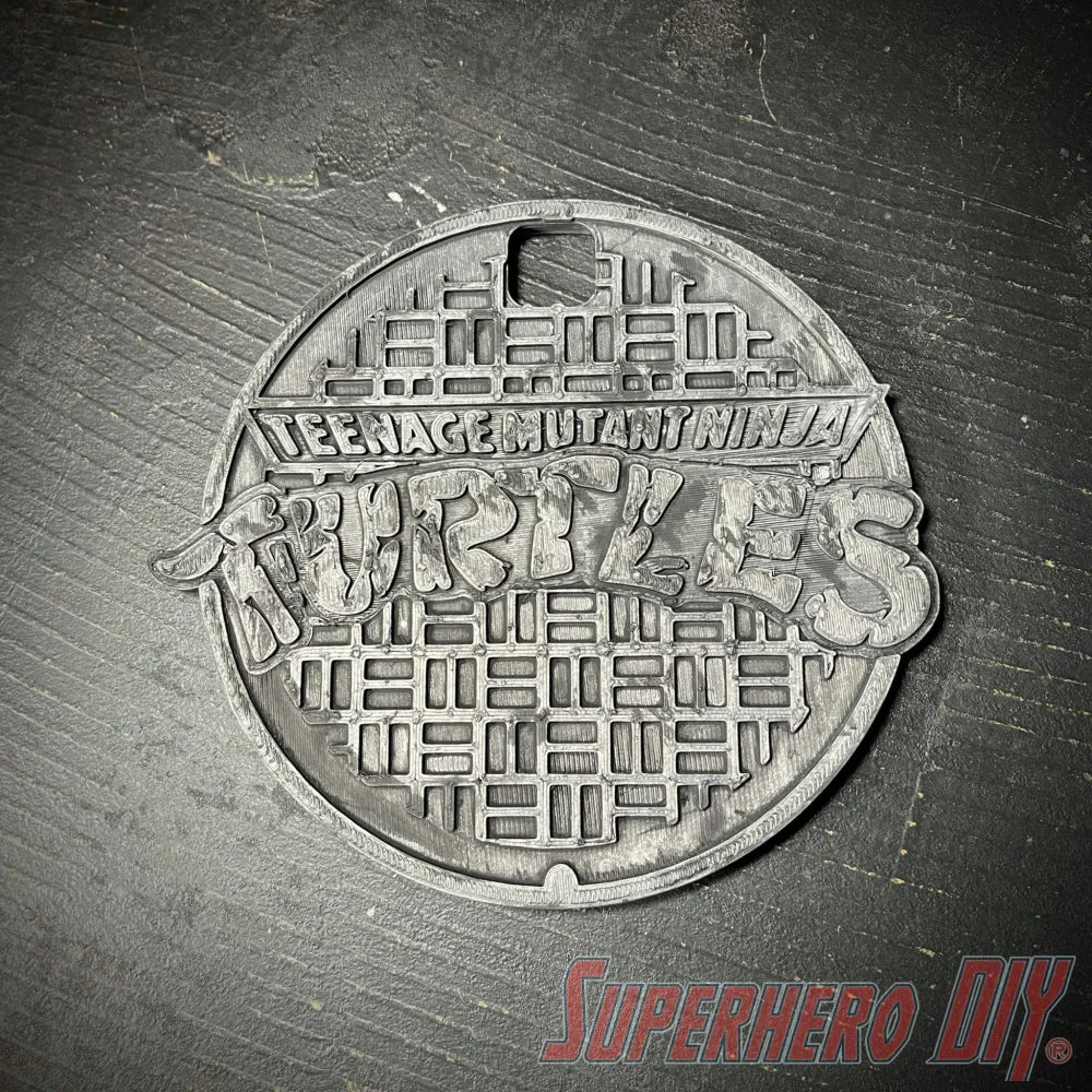 Sewer Cover for 1/4 scale figure stand | Turtles Sewer Cover fits over stand | Great for NECA 16" Turtles - Superhero DIY