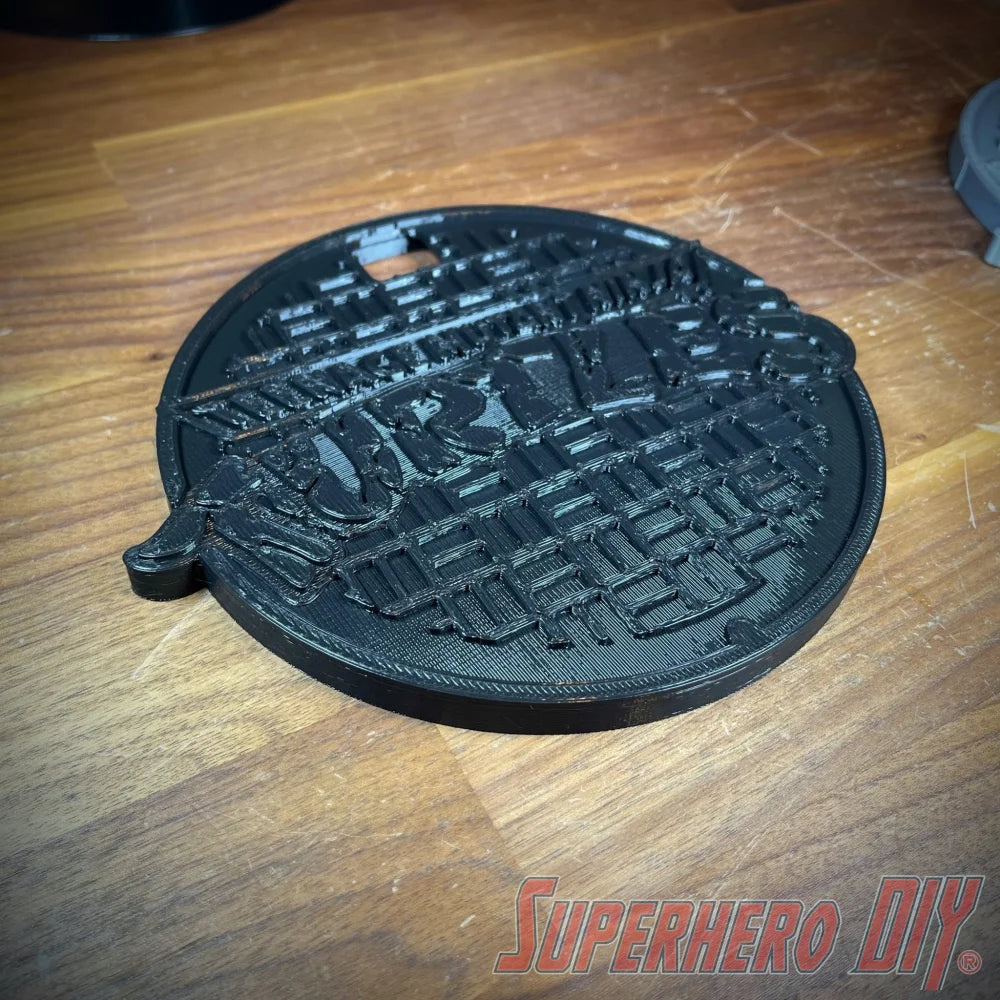 Sewer Cover for 1/4 scale figure stand | Turtles Sewer Cover fits over stand | Great for NECA 16" Turtles - Superhero DIY