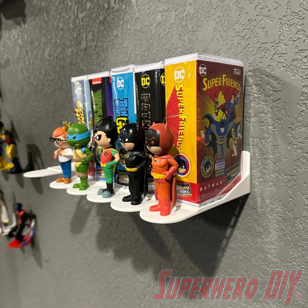 Side-Facing Wall Display for Funko Pop Rewind - Superhero DIY