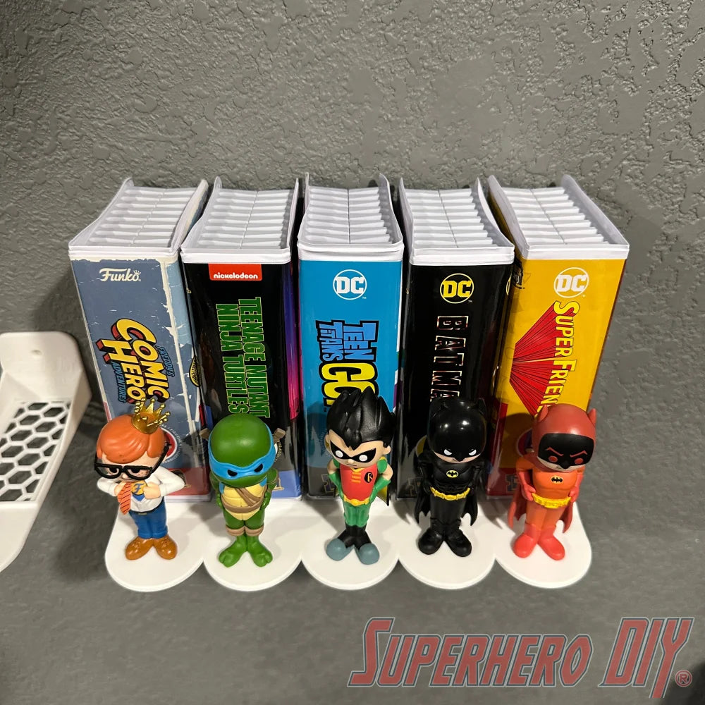 Side-Facing Wall Display for Funko Pop Rewind - Superhero DIY