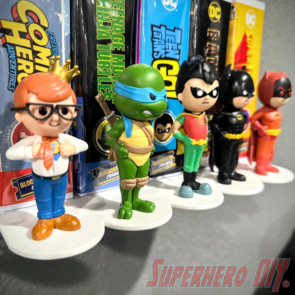 Side-Facing Wall Display for Funko Pop Rewind - Superhero DIY