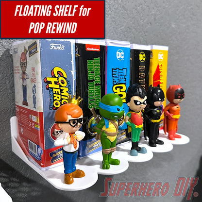 Side-Facing Wall Display for Funko Pop Rewind - Superhero DIY
