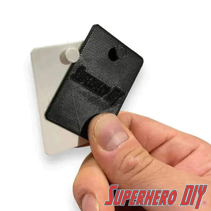 Simple Blister Pack Wall Hanger | Damage-free wall mount for action figures, die-cast cars, etc! - Superhero DIY